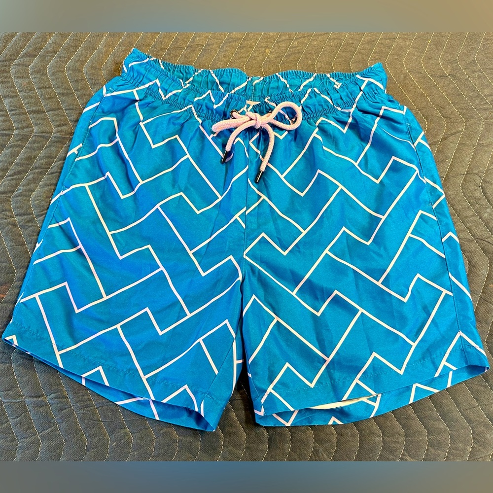 Ike By Ike Behar Swim Trunks Board Shorts Lined Size Men's Medium 6" Inseam